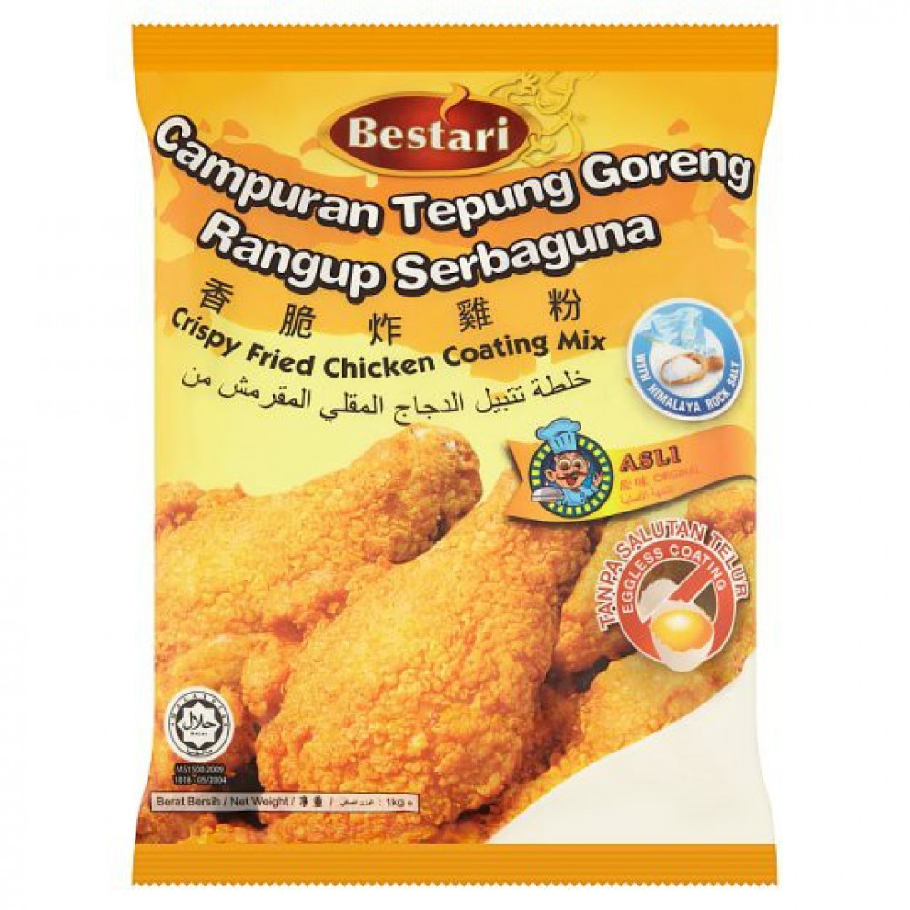 Bestari Crispy Fried-Chicken Coating Mix (Original) 1kg Bestari Crispy Fried-Chicken Coating Mix (Original) 1kg