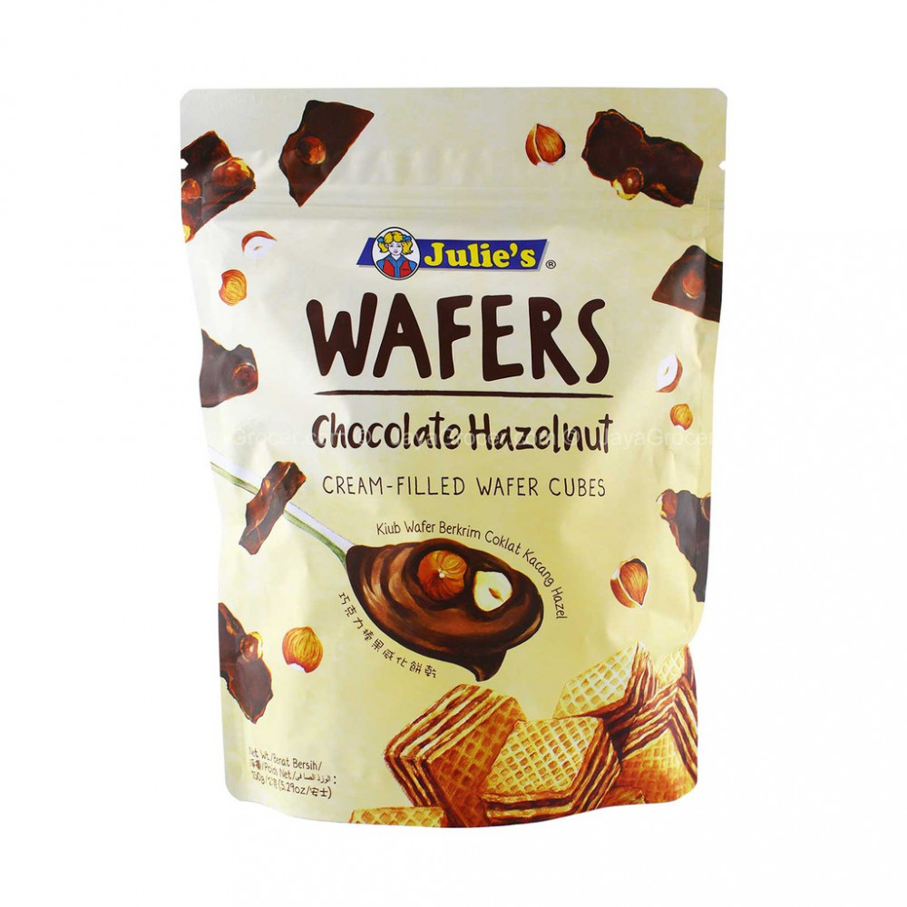 Julie's Wafers Chocolate Hazelnut 150g Julie's Wafers Chocolate Hazelnut 150g