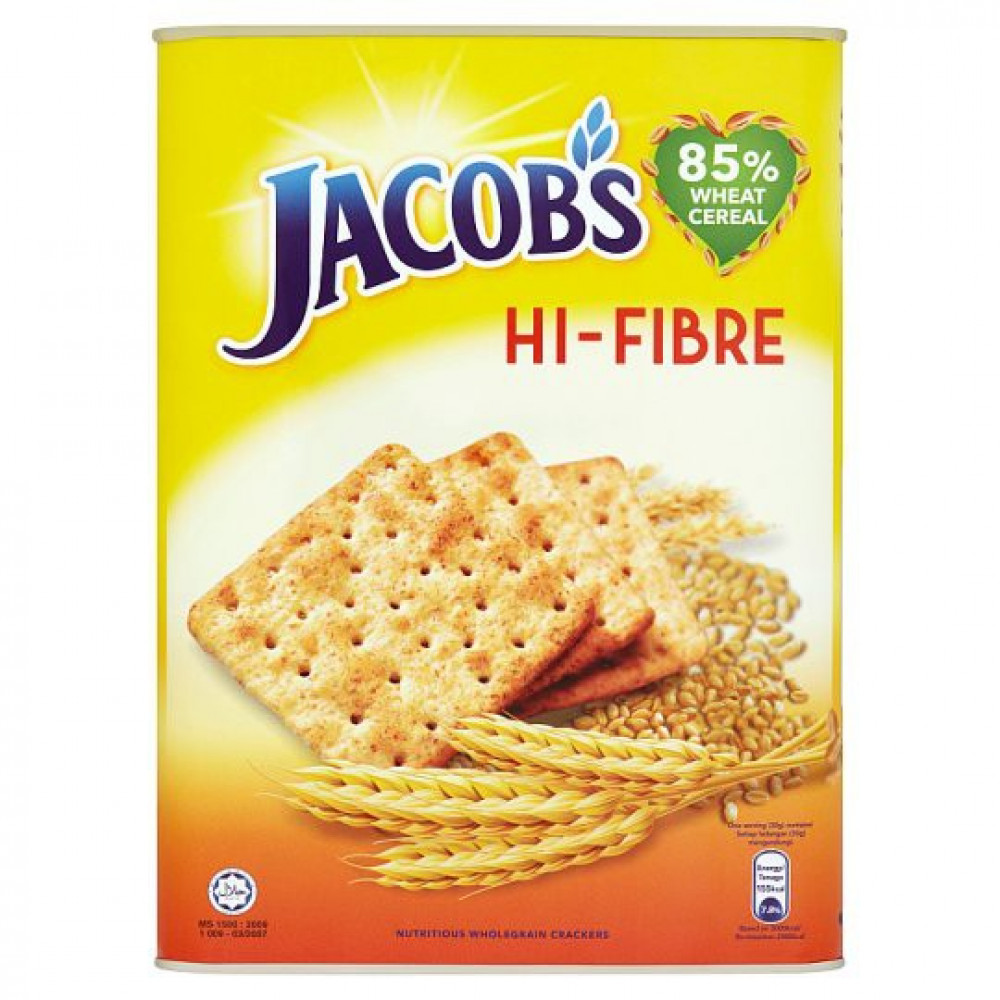 Jacob's Hi-Fibre Crackers 700g Jacob's Hi-Fibre Crackers 700g