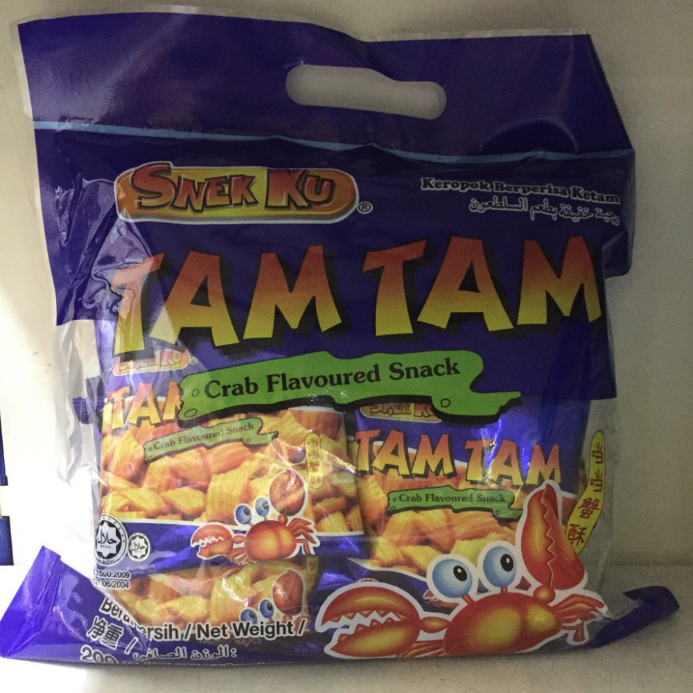 Tam Tam Crab Flavoured Snacks (8x25g)