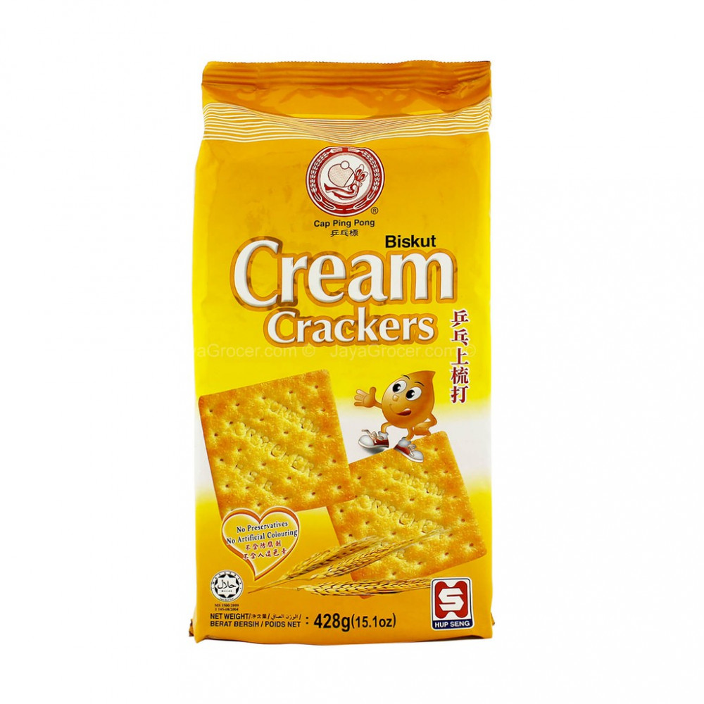 Cap Ping Pong Cream Crackers 428g and other Varieties Cap Ping Pong Cream Crackers 428g and other Varieties