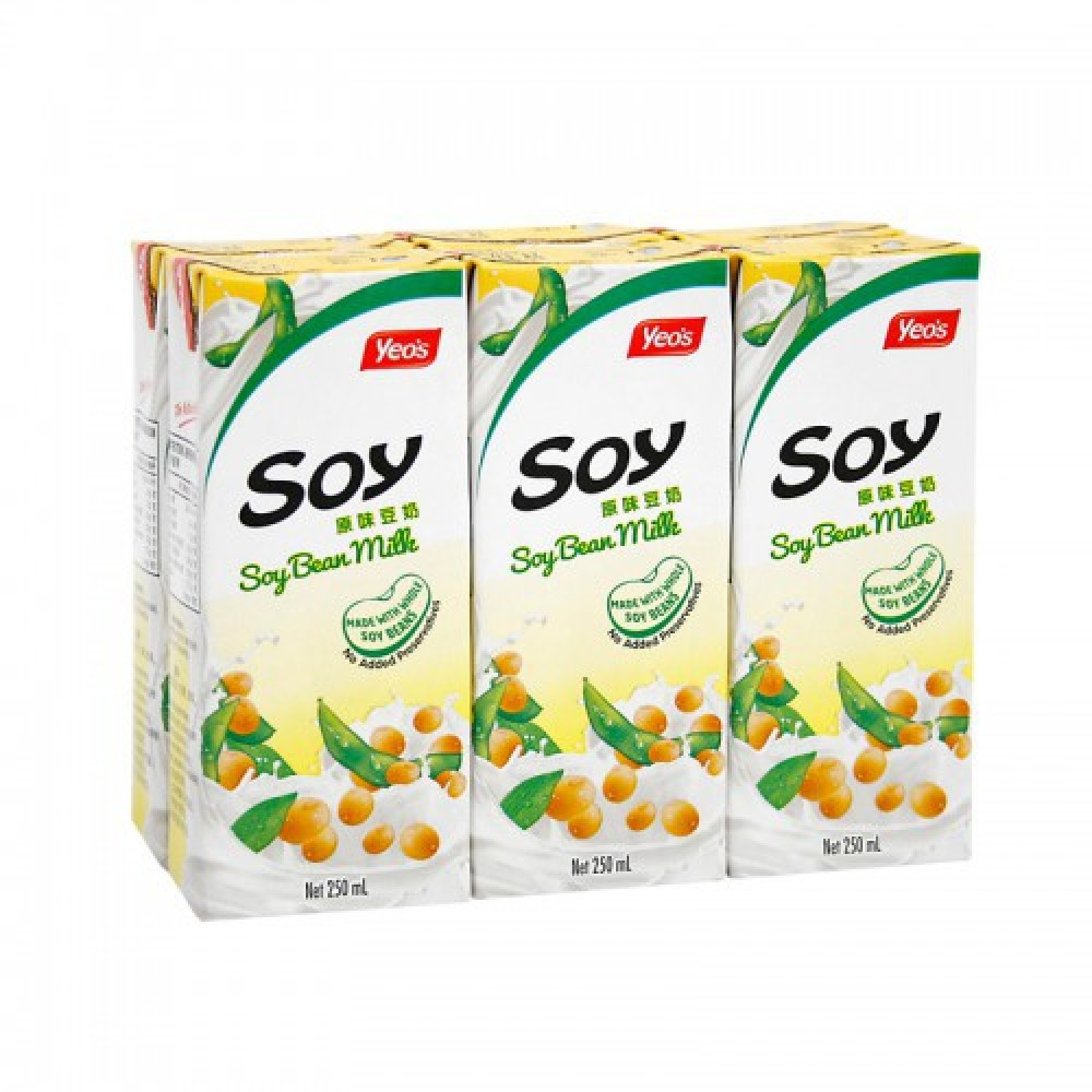 Yeo's Soy Bean Milk Drink (6x250ml) 