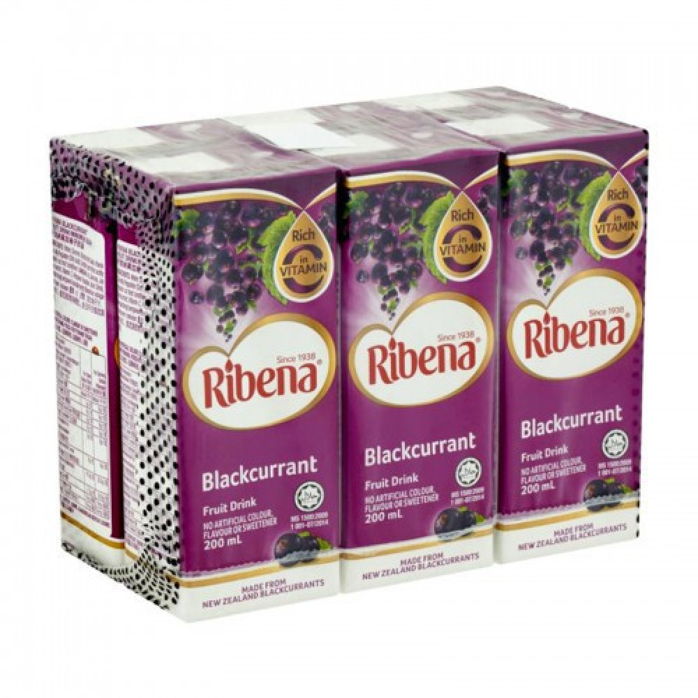 Ribena Blackcurrant Fruit Drink (6x200ml) Ribena Blackcurrant Fruit Drink (6x200ml)