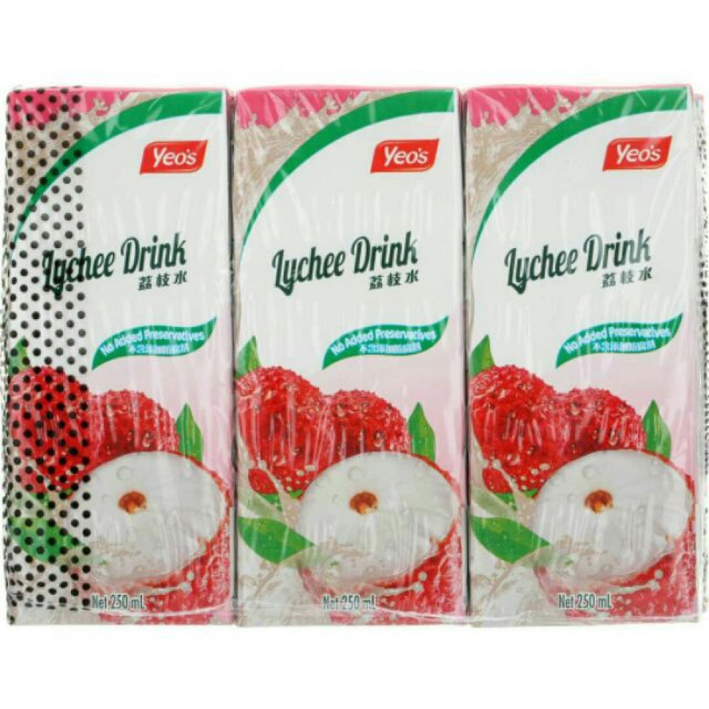 Yeo's Lychee Flavoured Drink (6x250ml) 