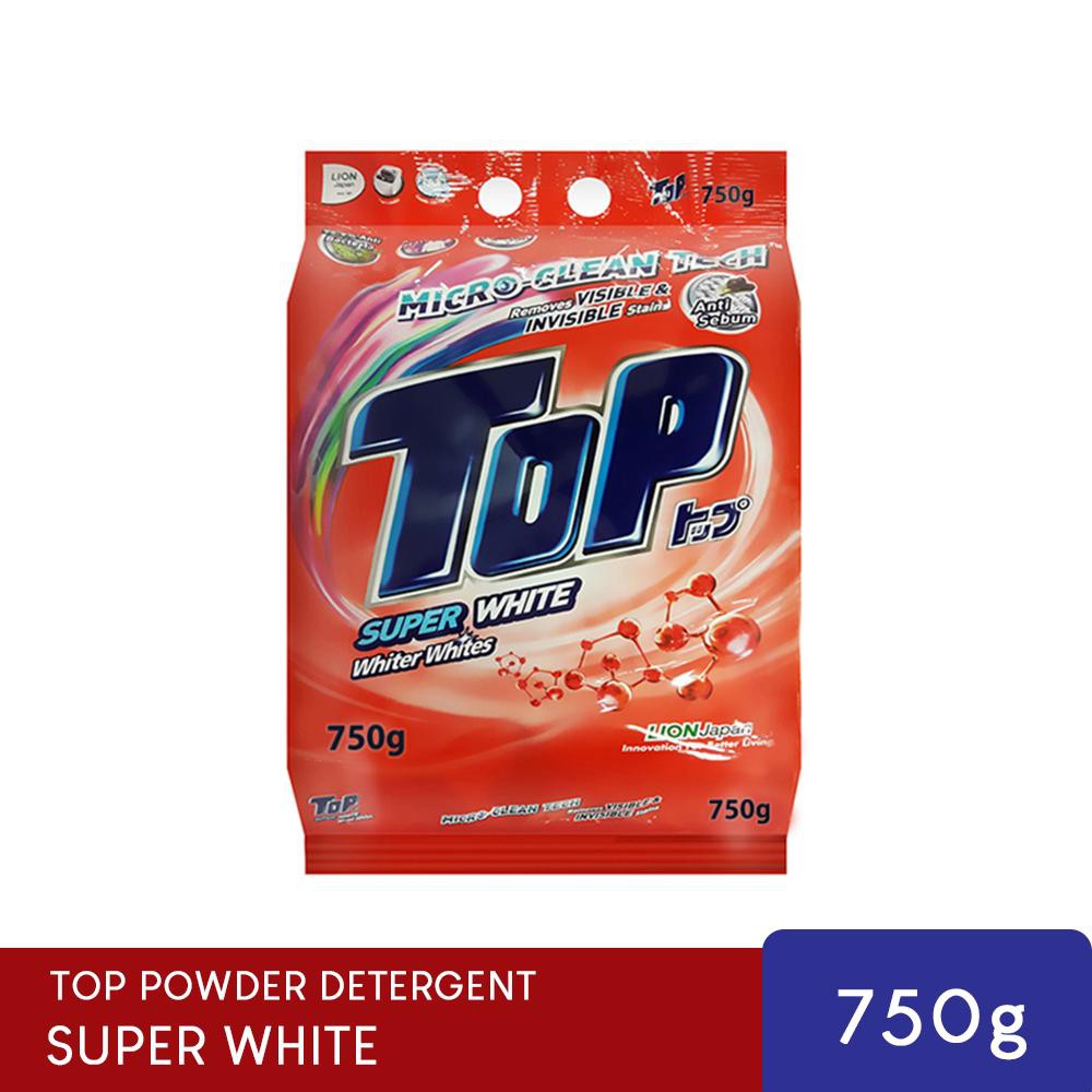 TOP Powder Laundry Detergent-Super White (750g) TOP Powder Laundry Detergent-Super White (750g)
