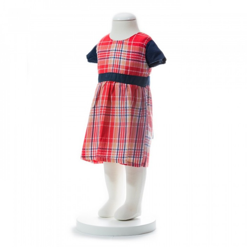 BABY GIRLS SUMMER STYLE LATTICE SHORT SLEEVE DRESS BABY GIRLS SUMMER STYLE LATTICE SHORT SLEEVE DRESS