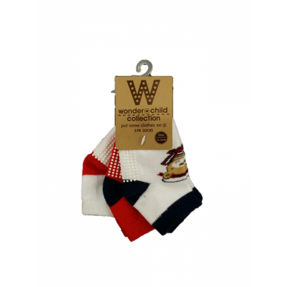 BABY BOYS BEAR SOCKS (3 PAIRS) BABY BOYS BEAR SOCKS (3 PAIRS)