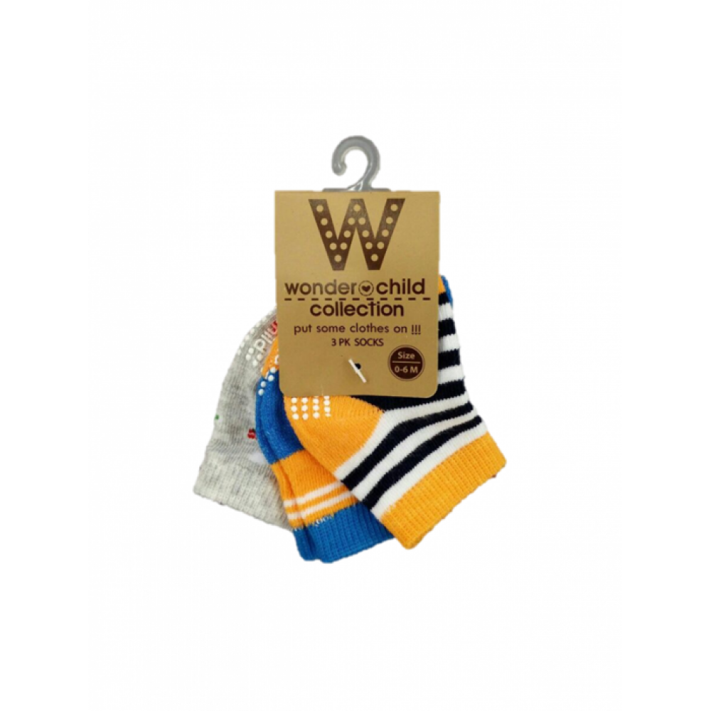 BABY BOYS STRIPE SOCKS (3 PAIRS) BABY BOYS STRIPE SOCKS (3 PAIRS)
