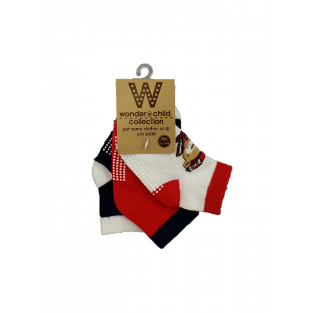 BABY BOYS BEAR SOCKS (3 PAIRS) BABY BOYS BEAR SOCKS (3 PAIRS)