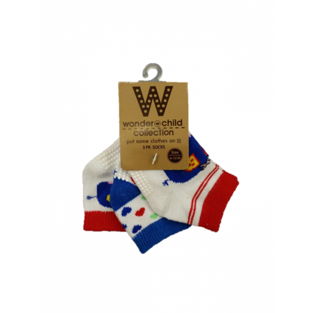 BABY BOYS CARTOON SOCKS (3 PAIRS) BABY BOYS CARTOON SOCKS (3 PAIRS)