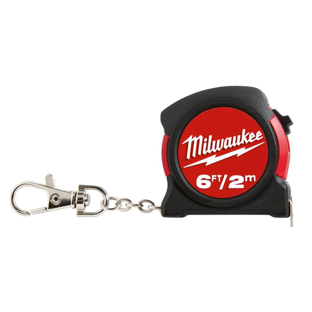 MILWAUKEE 6FT / 2M KEYCHAIN MEASURING TAPE (48-22-5506)