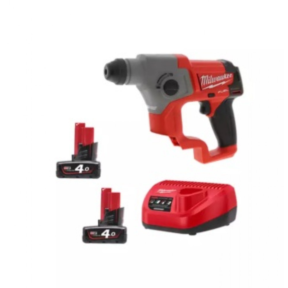 MILWAUKEE M12 FUEL 16MM SDS PLUS ROTARY HAMMER COMBO KIT FOC M12 CPD-0