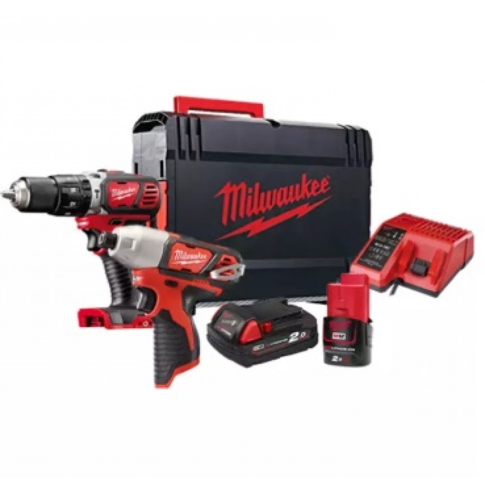 MILWAUKEE M12-18 BPP2L-202X 2-TOOL COMBO KITS MILWAUKEE M12-18 BPP2L-202X 2-TOOL COMBO KITS