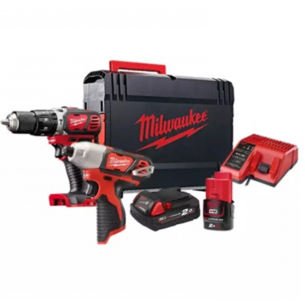 MILWAUKEE M12-18 BPP2L-202X 2-TOOL COMBO KITS