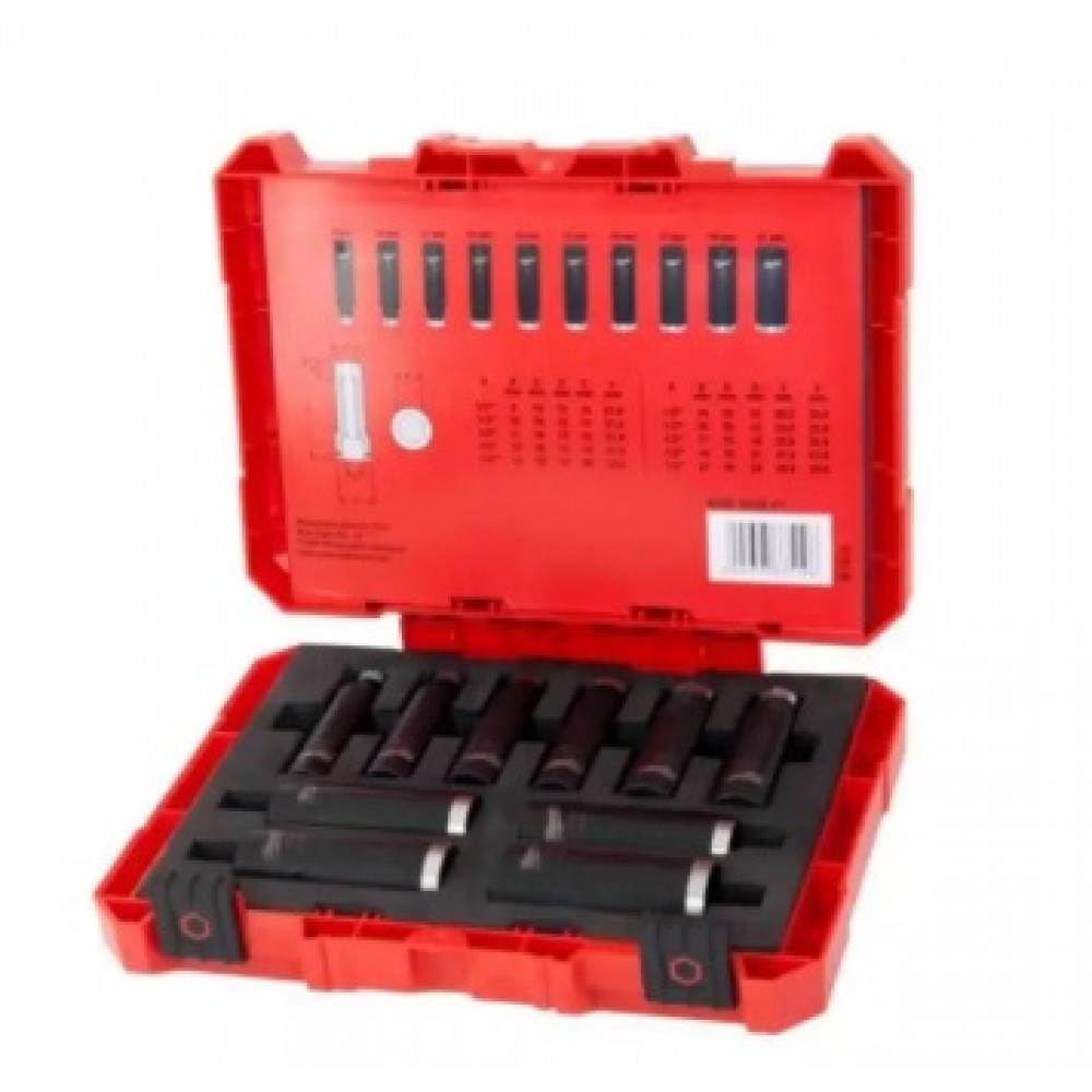 MILWAUKEE 10PCS 1/2” SHOCKWAVE IMPACT SOCKET SET (4932-3528-61) MILWAUKEE 10PCS 1/2” SHOCKWAVE IMPACT SOCKET SET (4932-3528-61)