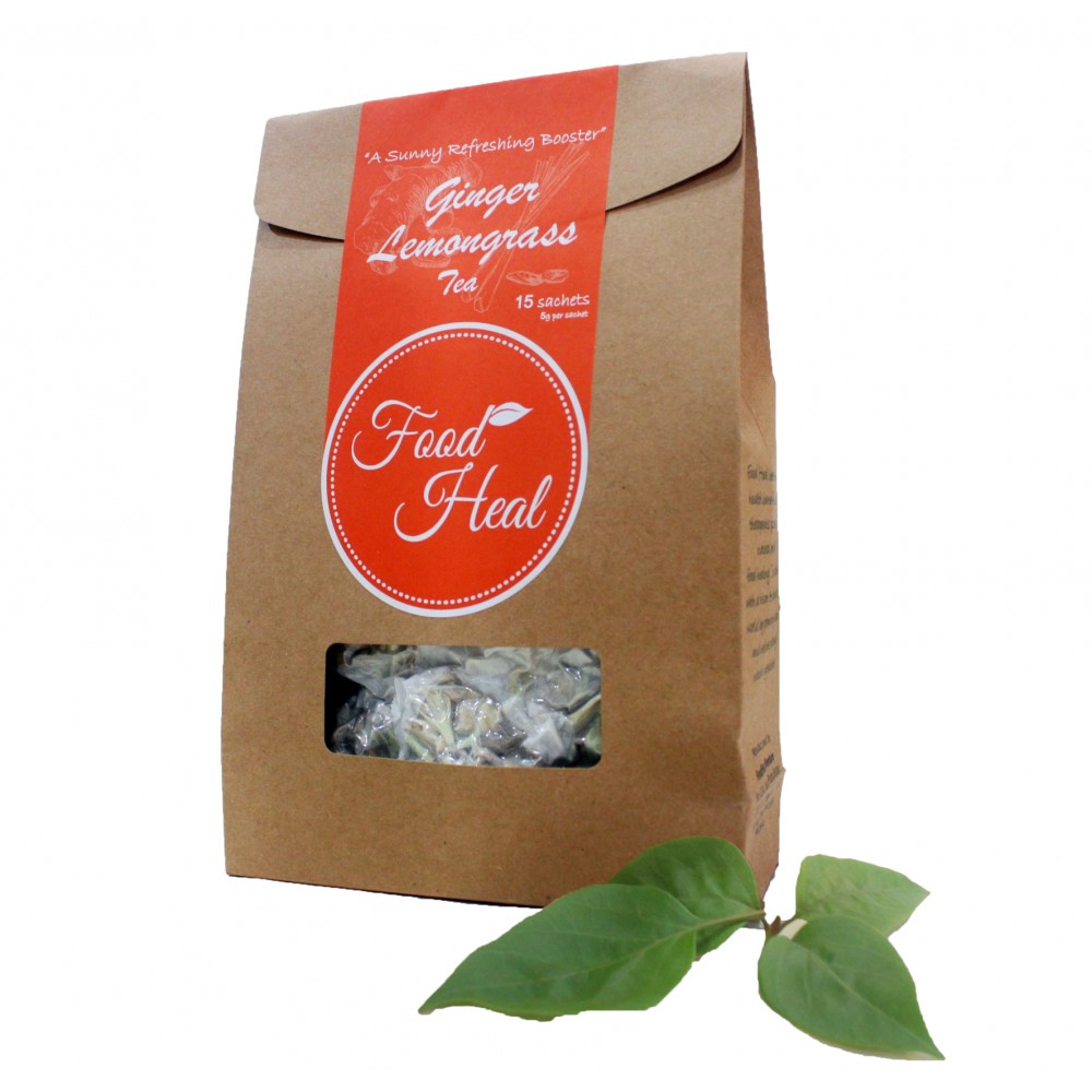 Foodheal Dehydrated Ginger Lemongrass Tea (15 sachets) Foodheal Dehydrated Ginger Lemongrass Tea (15 sachets)