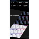 Cadeve Gaming Keyboard Rainbow Backlight RGB with Mouse Combo (White)