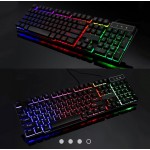 Gaming Keyboard Rainbow RGB Colour LED V8 E-Sports