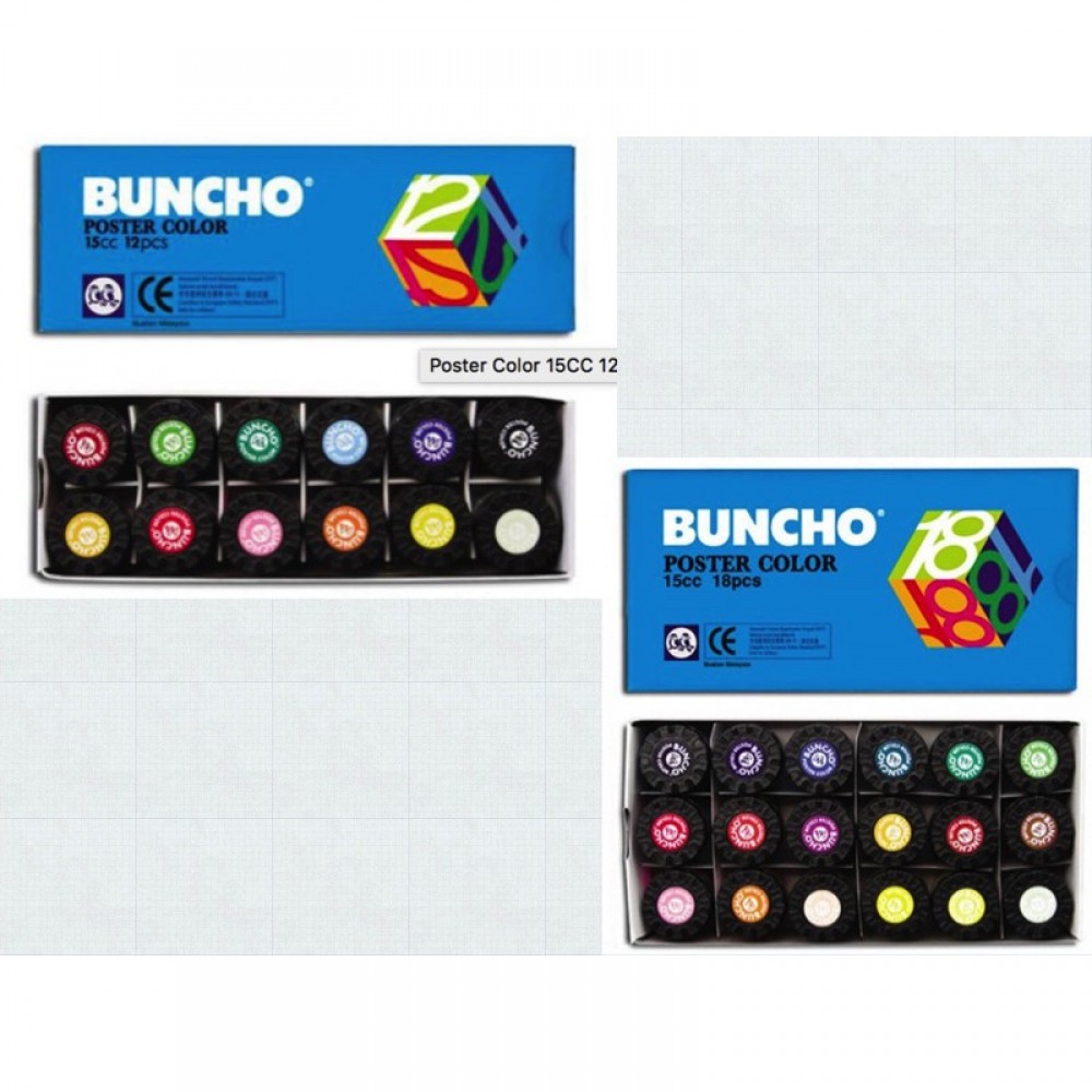 Buncho Poster Color 12 color / 18 color *READY STOCK* Buncho Poster Color 12 color / 18 color *READY STOCK*