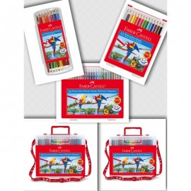 image of Faber Castell Watercolour pencils in wonder box 12S 12L 24L 36L 48L