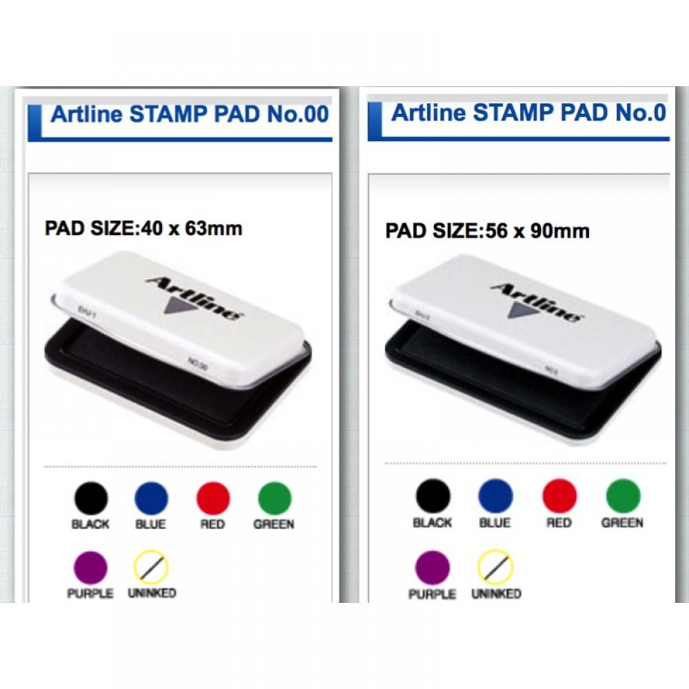 Artline Stamp Pad No.00 / No.0 Artline Stamp Pad No.00 / No.0