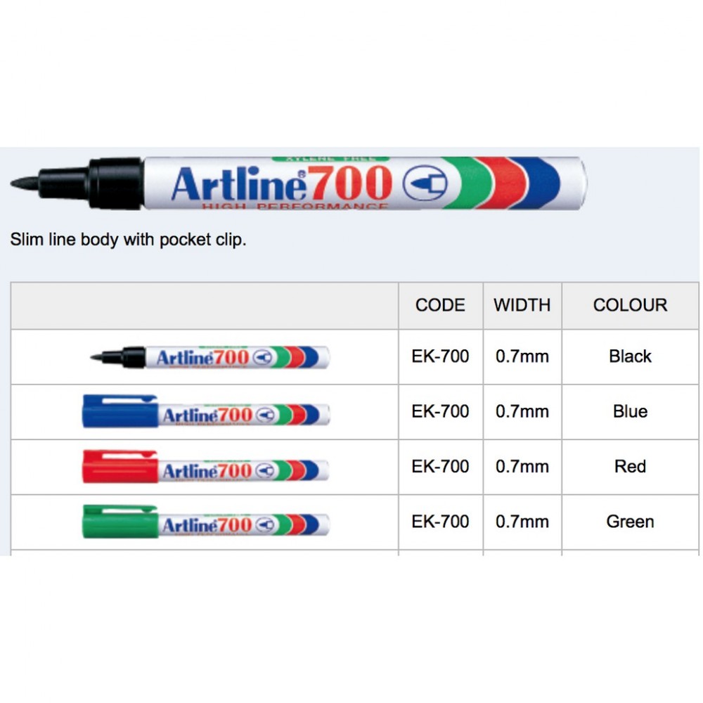 Artline 700 Permanent Marker Artline 700 Permanent Marker