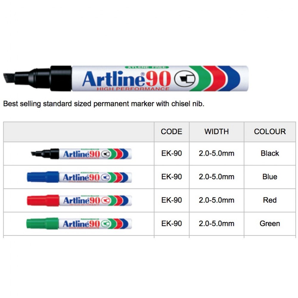 Artline 90 Permanent Marker 5.0 Artline 90 Permanent Marker 5.0