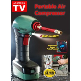 image of Handheld Portable Air Compressor Auto Tire Inflator Balls Mattress Toys Pump Emergency Tool For Sport Ballls, Pool Toys, Air Mattresses and More