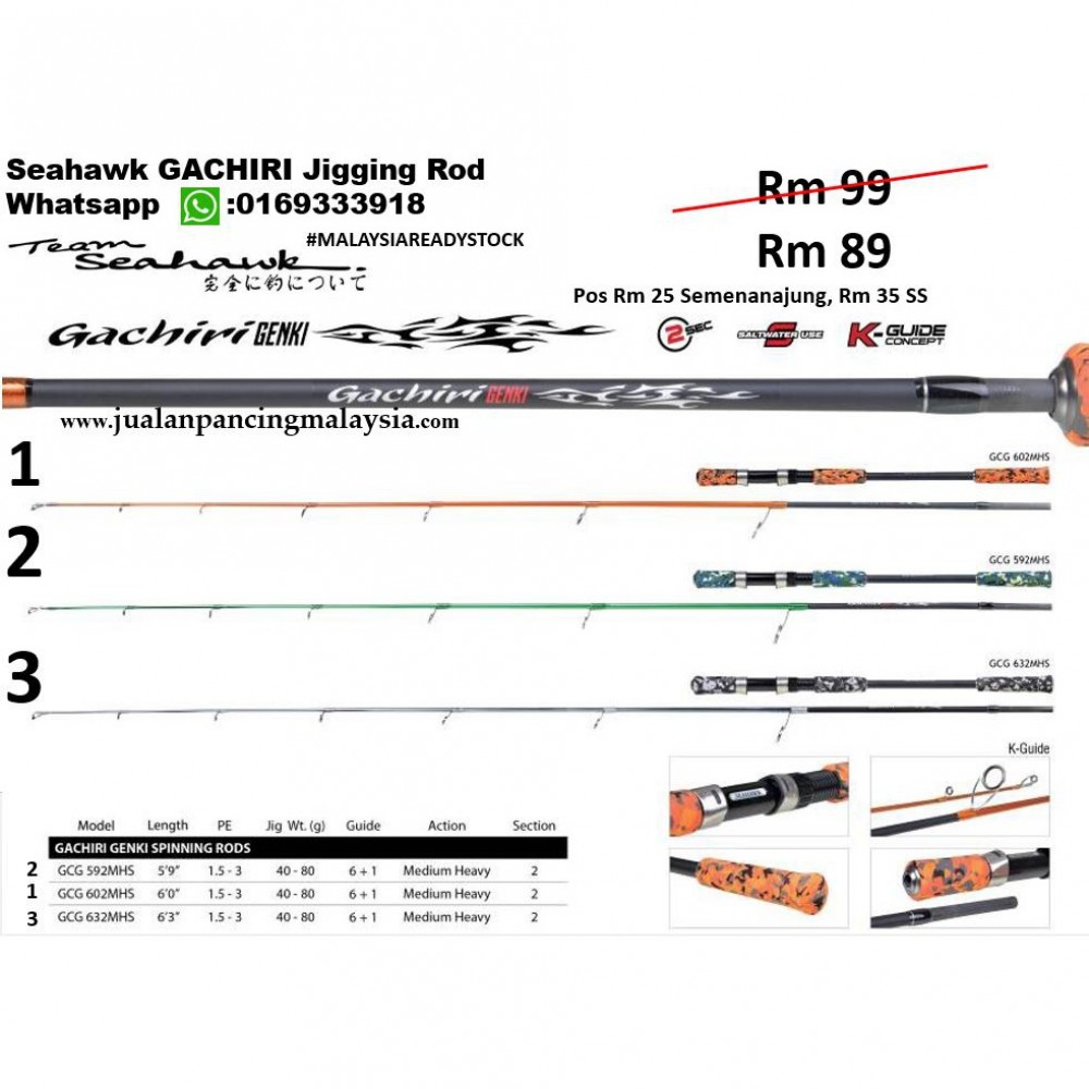 Iguana Seahawk Jigging Rod Seahawk Jigging Rod Seahawk GACHIRI