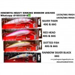 HINOMIYA HEAVY SINKING MINNOW PINTAIL 40G/60G