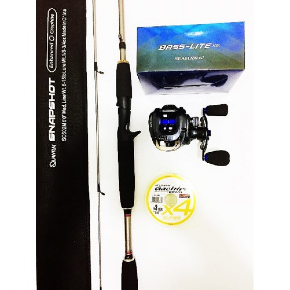 SEAHAWK BASS LITE COMBO QUANTUM SNAPSHOT ROD