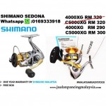 SHIMANO SEDONA 4000XG, C5000XG REEL