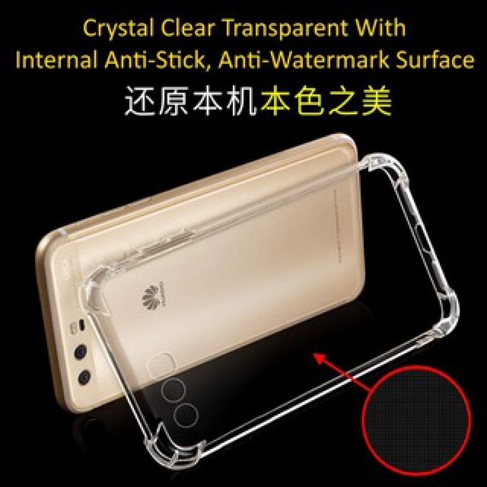 READY STOCK !! HUAWEI P10 TRANSPARENT ANTI SHOCK CASE