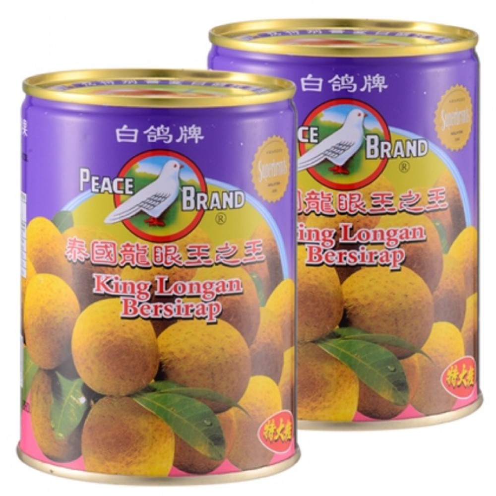 PEACE BRAND EXTRA LARGE KING LONGAN BERSIRAP 白鸽牌泰国特大龙眼王之王 565g PEACE BRAND EXTRA LARGE KING LONGAN BERSIRAP 白鸽牌泰国特大龙眼王之王 565g