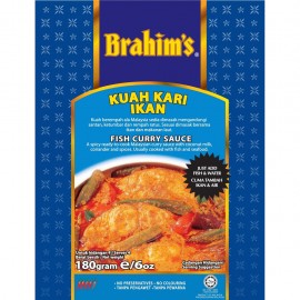 image of Brahim's Kuah Kari Ikan 180g BCS Brahim Brahims Instant Sauce Rempah Segera