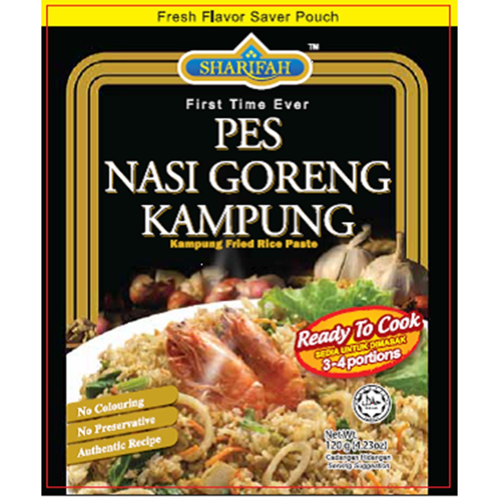 SHARIFAH Pes Nasi Goreng Kampung 120g Kampung Fried Rice Paste SHP SHARIFAH Pes Nasi Goreng Kampung 120g Kampung Fried Rice Paste SHP