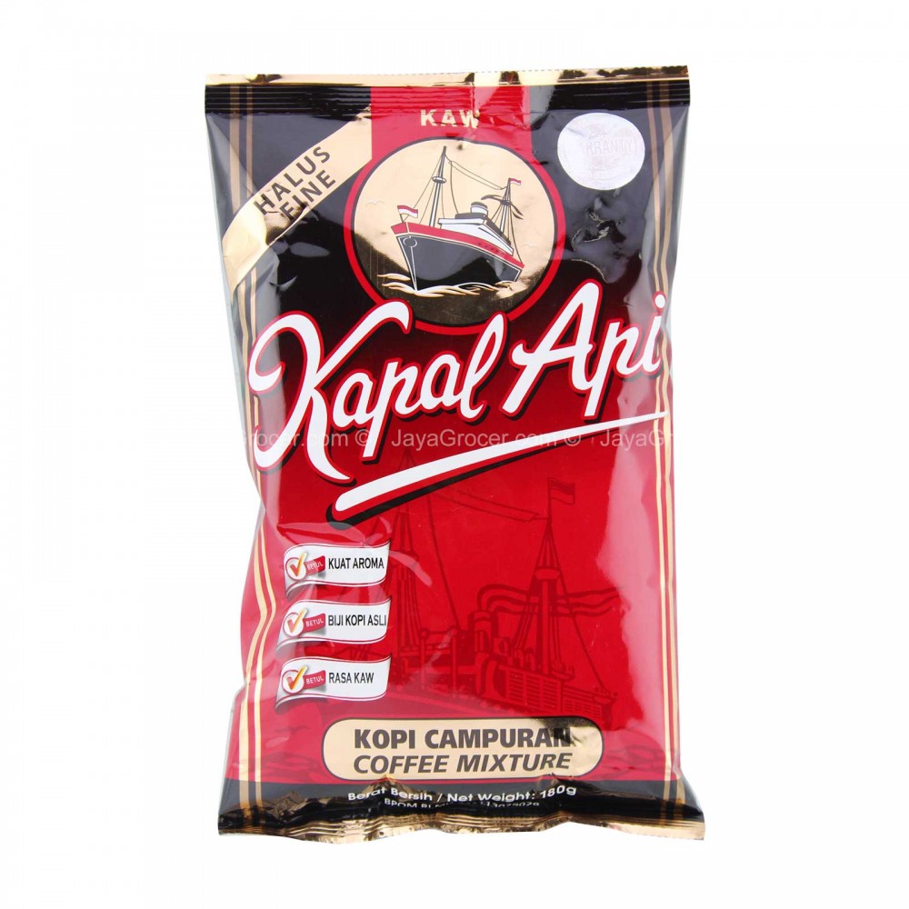 Kapal Api Kaw Fine Coffee Mixture 180g Kapal Api Kaw Fine Coffee Mixture 180g
