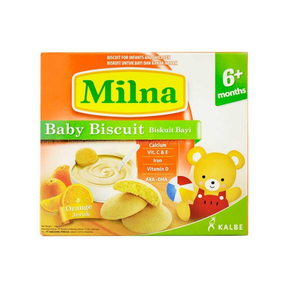 Milna Baby Biscuit Orange 6 Month+ 130G Milna Baby Biscuit Orange 6 Month+ 130G