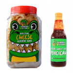 KEMAMAN FAT BOY Keropok Ikan Cheese Flavoured [100% Authentic] + Pencicah Keropok