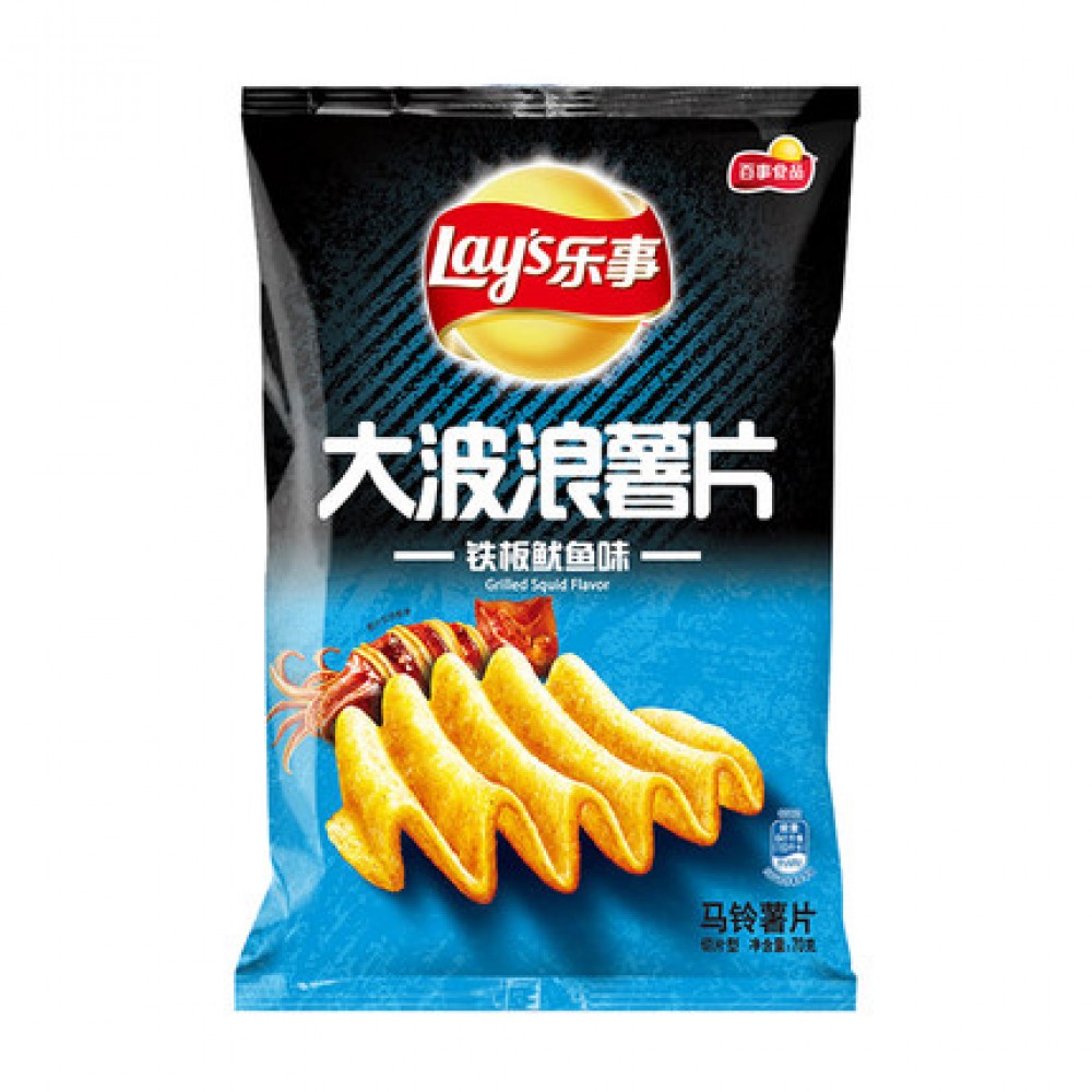 Magstore - Lay's 乐事大波浪薯片铁板鱿鱼味 Magstore - Lay's 乐事大波浪薯片铁板鱿鱼味