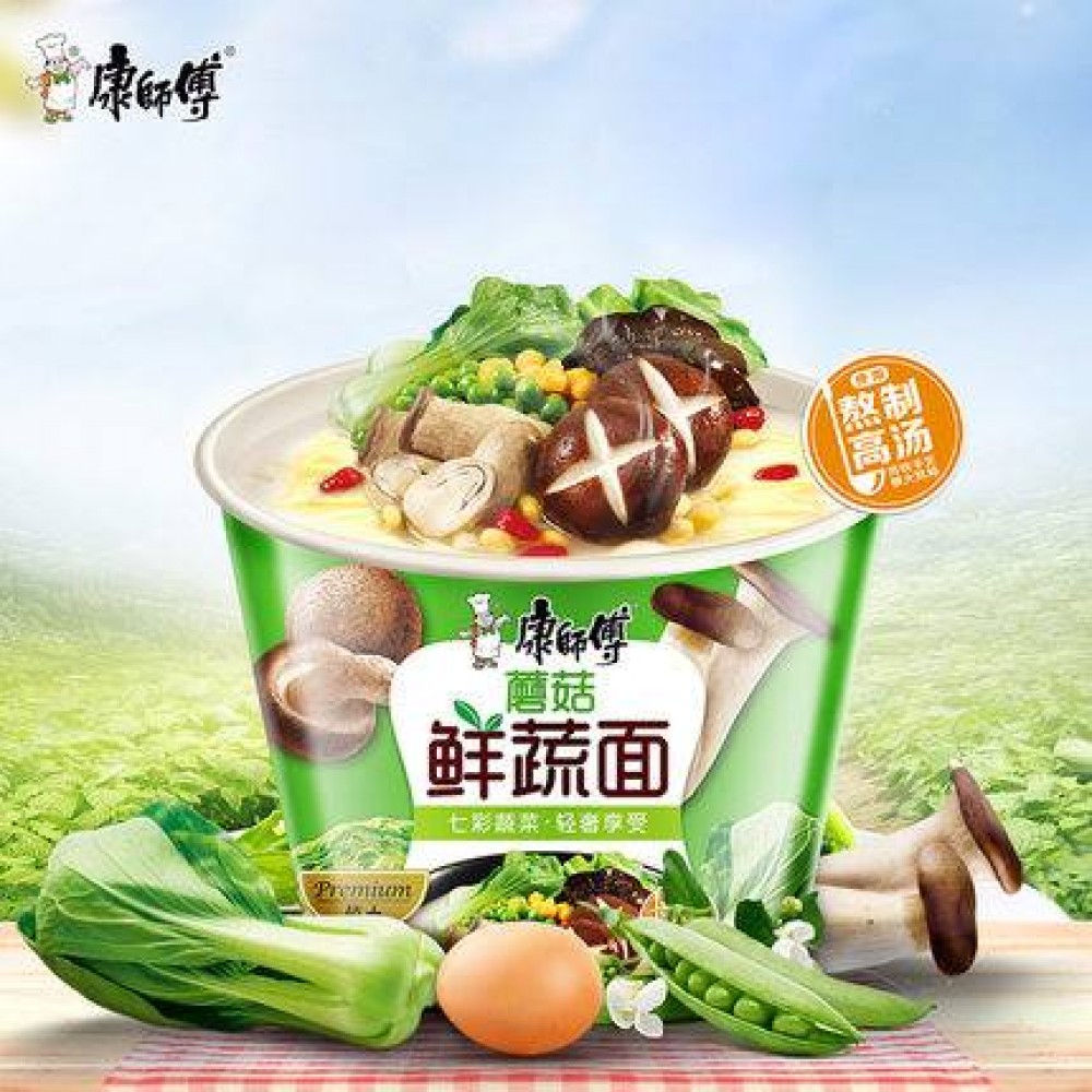 康师傅蘑菇鲜蔬面109G 康师傅蘑菇鲜蔬面109G
