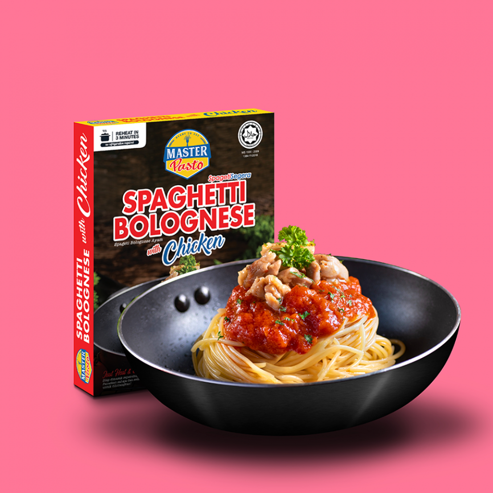 Master Pasto SPAGHETTI BOLOGNESE W/CHICKEN 280G Master Pasto SPAGHETTI BOLOGNESE W/CHICKEN 280G