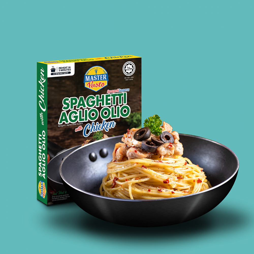 Master Pasto LIOCO SPAGHETTI AGLIO OLIO W/CHICKEN 280G Master Pasto LIOCO SPAGHETTI AGLIO OLIO W/CHICKEN 280G