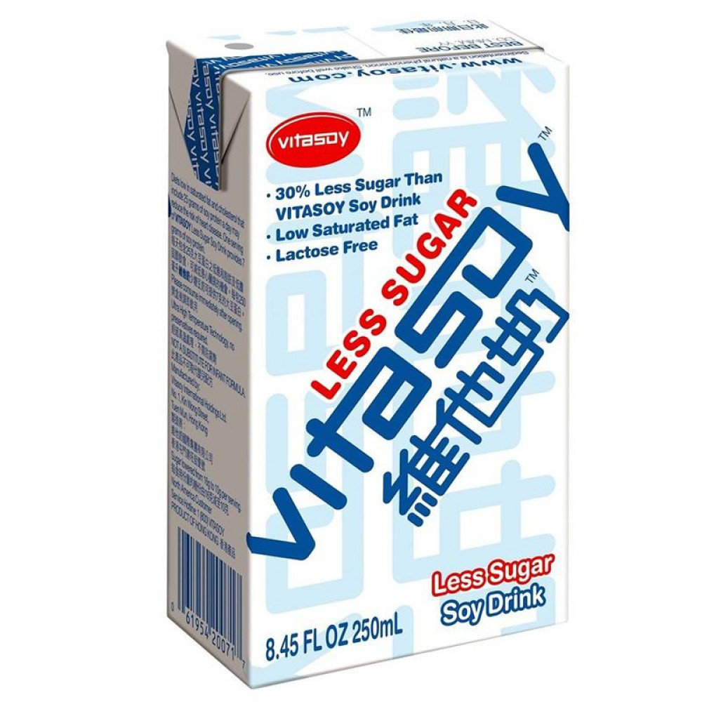 VITASOY REGULAR LESS SUGAR 250ML VITASOY REGULAR LESS SUGAR 250ML