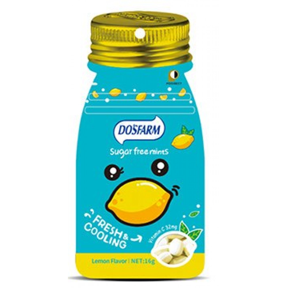 DO'SFARM LEMON FLV SUGAR FREE MINTS 16G DO'SFARM LEMON FLV SUGAR FREE MINTS 16G