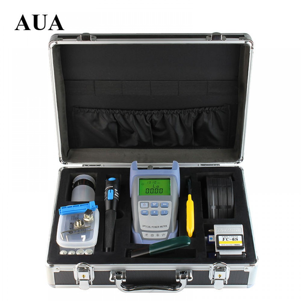 Fiber Optic FTTH Tool Kit FC-6S Fiber Cleaver Optical Power Box (S033) Fiber Optic FTTH Tool Kit FC-6S Fiber Cleaver Optical Power Box (S033)