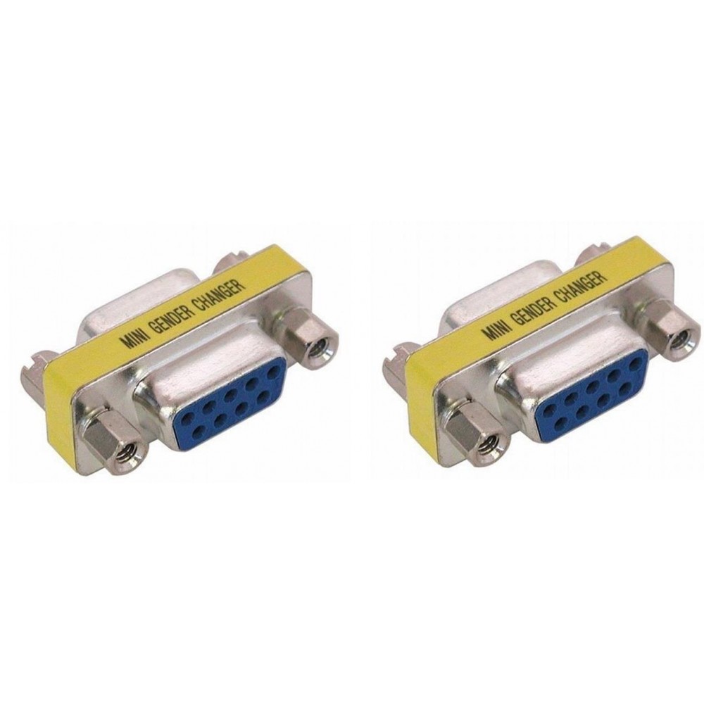 DB9 9PIN female female Mini Gender Changer RS232 RS422 RS4 (F573/S110) DB9 9PIN female female Mini Gender Changer RS232 RS422 RS4 (F573/S110)