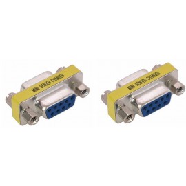 image of DB9 9PIN female female Mini Gender Changer RS232 RS422 RS4 (F573/S110)