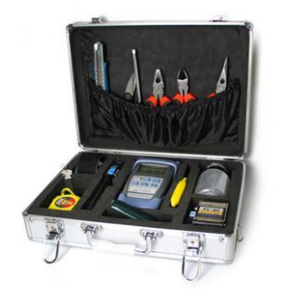 Fiber Optic FTTH Tool Kit with FC-6S Fiber Cleaver + 5X Tools (S108) Fiber Optic FTTH Tool Kit with FC-6S Fiber Cleaver + 5X Tools (S108)