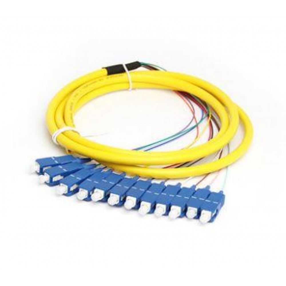 Single Mode SC 12 Core Pigtail 1.5 meter Fiber Cable (S126) Single Mode SC 12 Core Pigtail 1.5 meter Fiber Cable (S126)